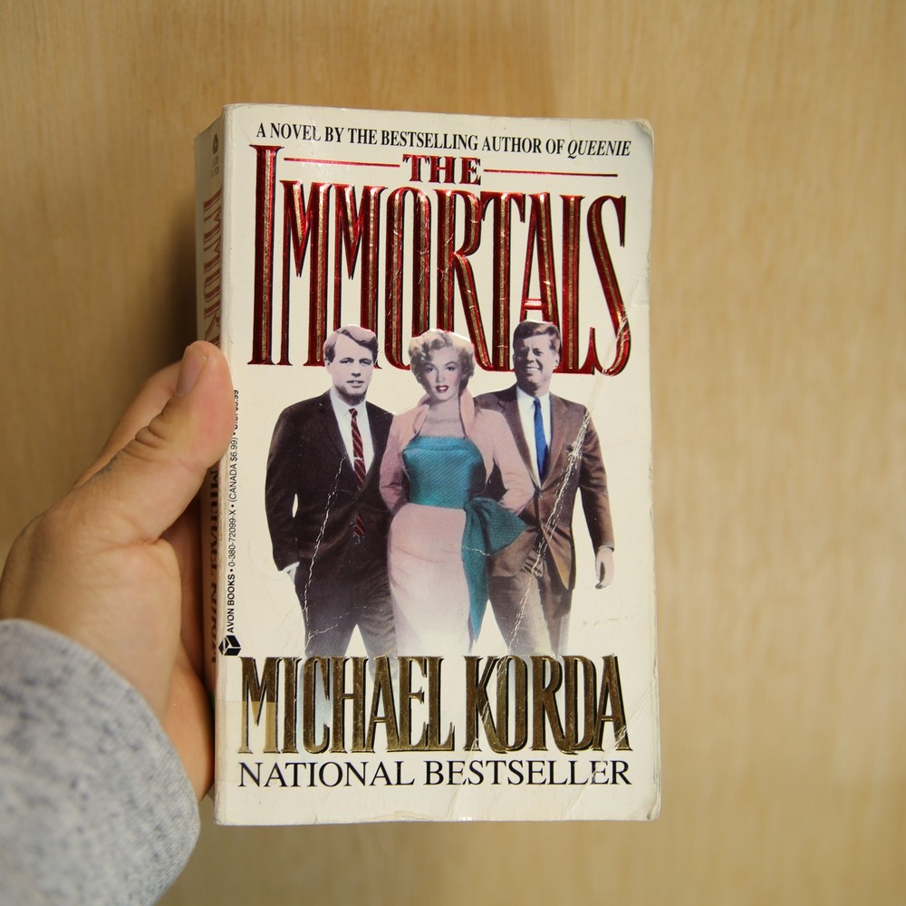 The Immortals Michael Korda Paperback Novel JFK Marilyn Monroe 1990s Bestseller